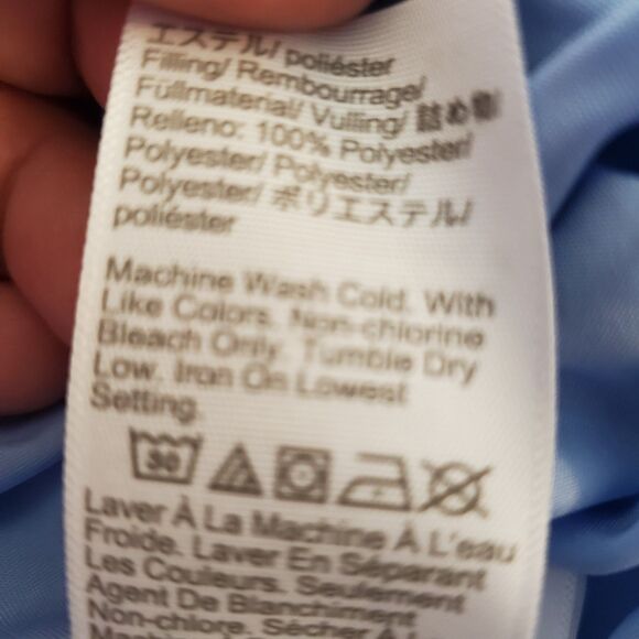 J. Crew Mountain Puffer Vest Sz S Full Zip Baby Blue Pockets $128 BU286 - Picture 15 of 16